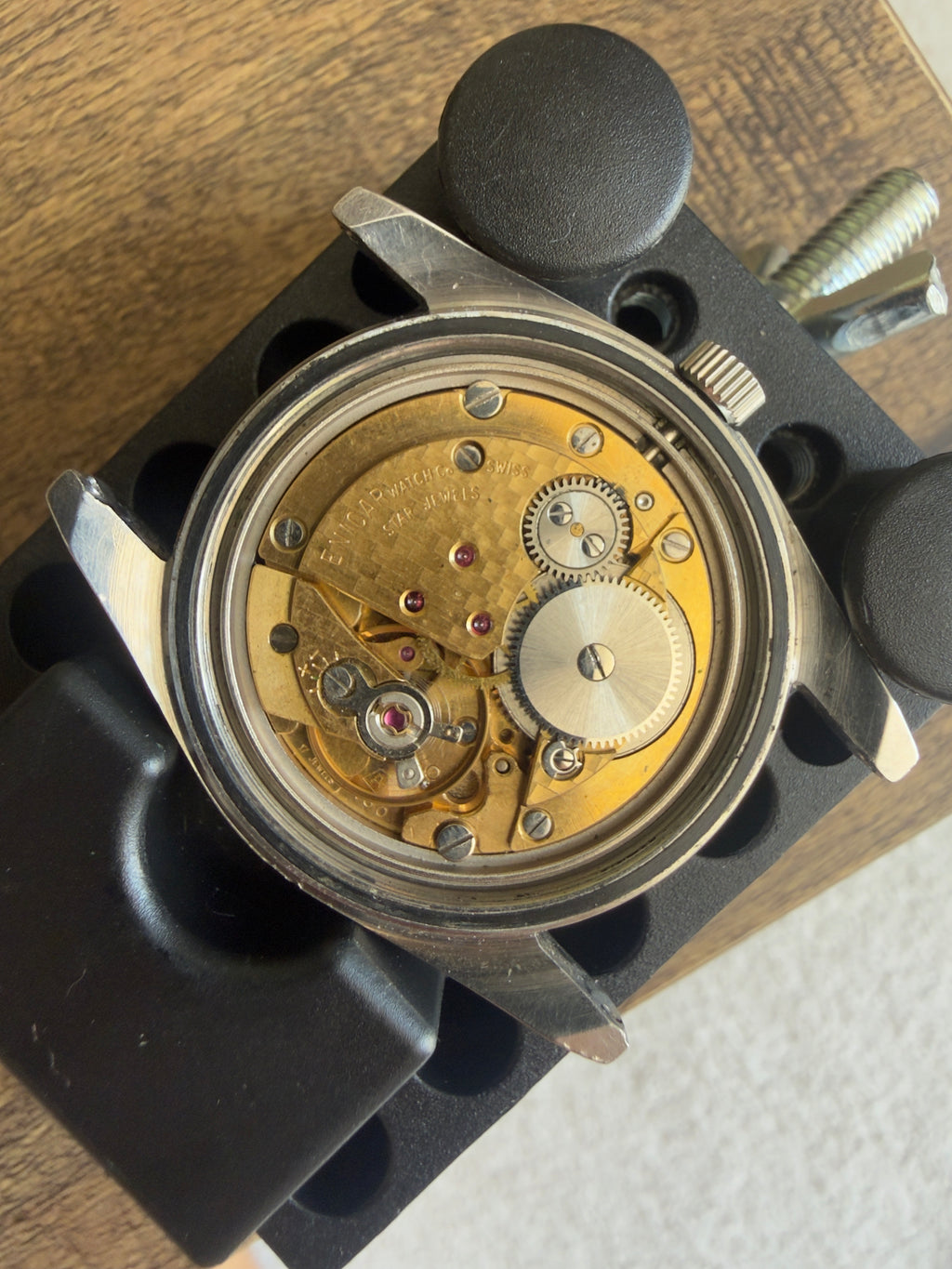 Enicar Ocean Pearl 160-54-02 | Blue Sunburst Dial | Manual Wind | Swiss Vintage