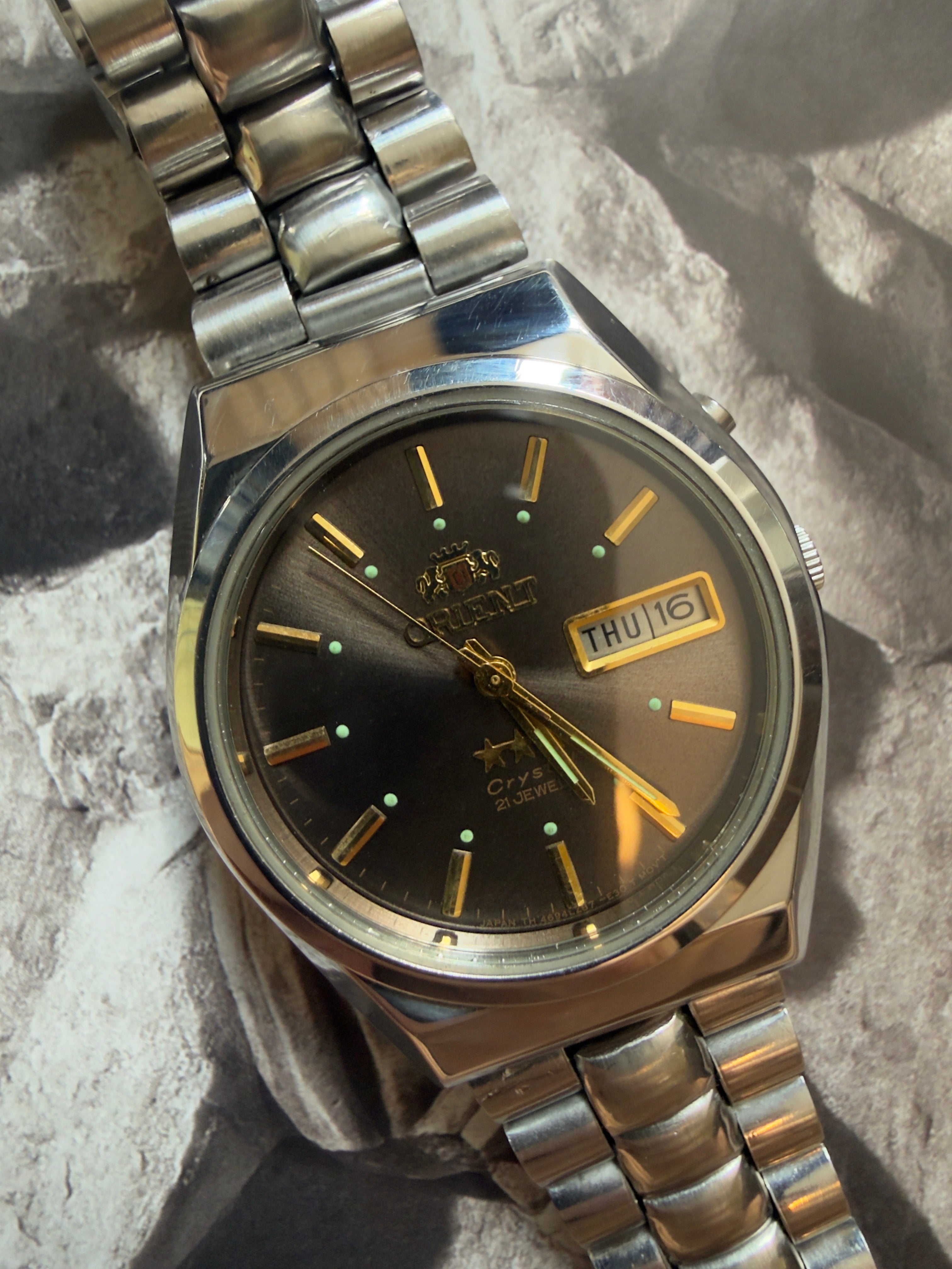 Orient Three Star 469WA1-71 CA |  Original Chocolate Sunburst Dial | Automatic | 1980