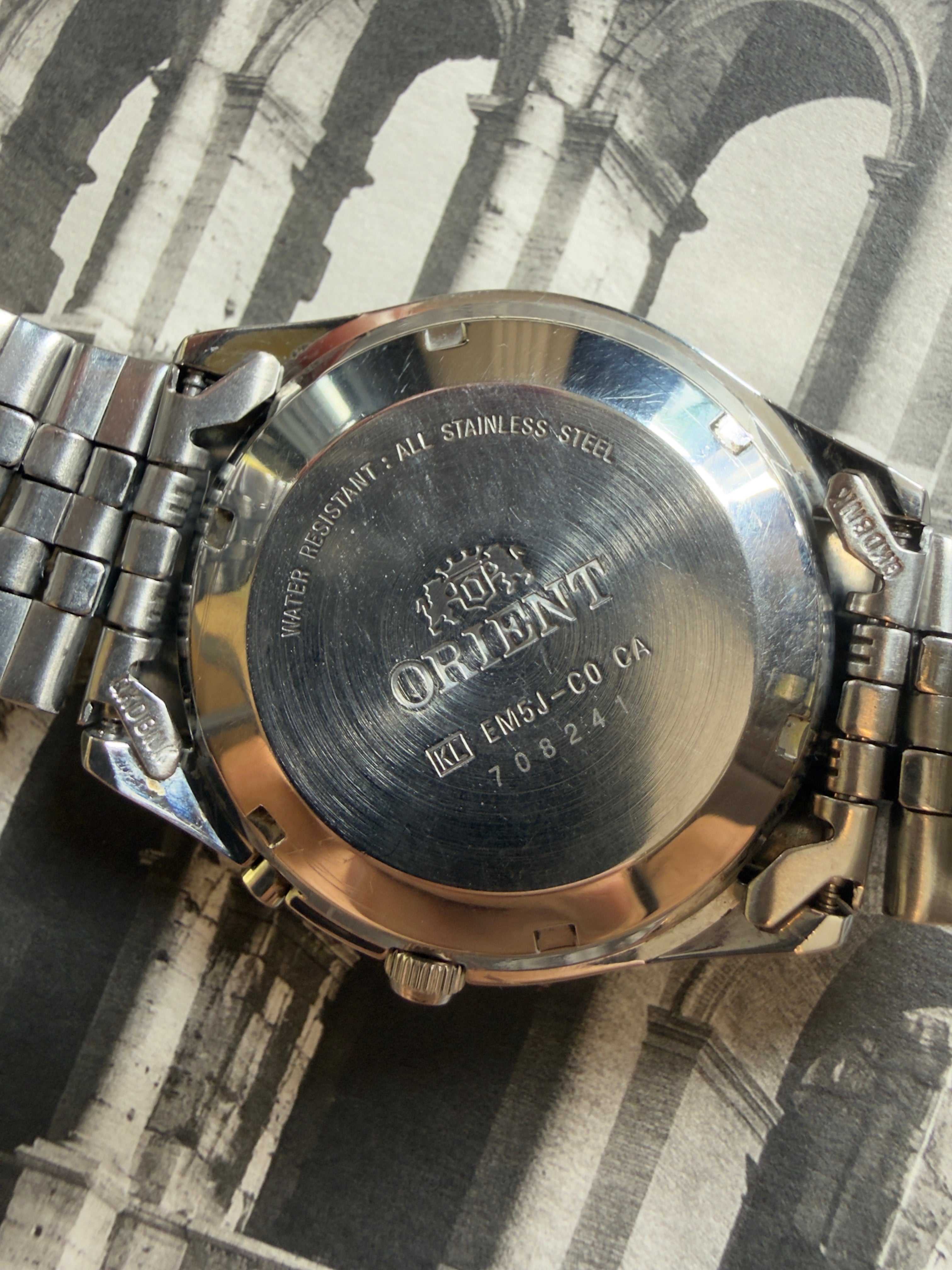 Orient 3 Star EMJ43-00 | Cream Sunburst Dial | Pointer Day Display | Automatic | 1997