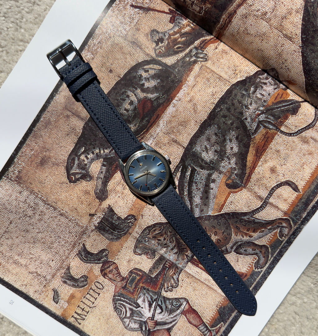 Enicar Ocean Pearl 160-54-02 | Blue Sunburst Dial | Manual Wind | Swiss Vintage