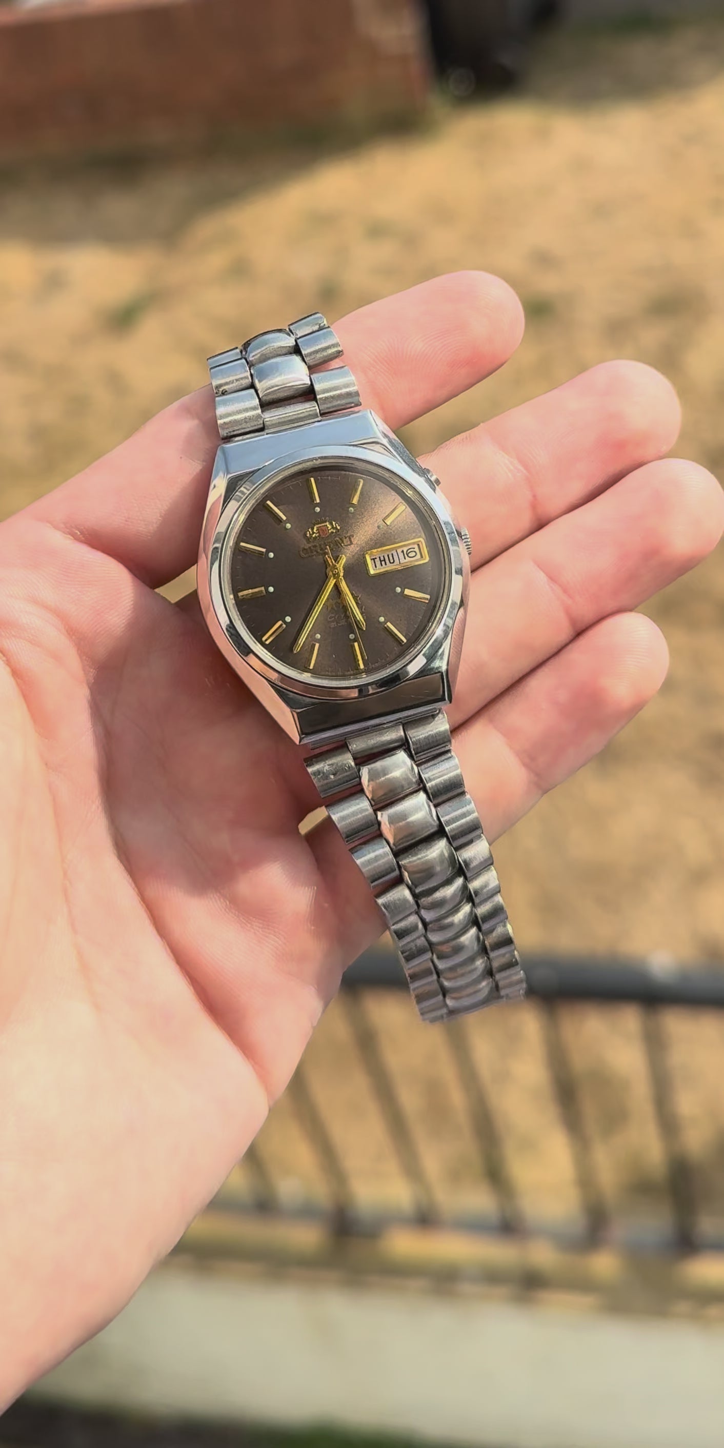 Orient Three Star 469WA1-71 CA |  Original Chocolate Sunburst Dial | Automatic | 1980