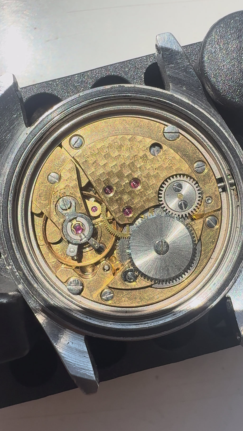 Enicar Ocean Pearl 160-54-02 | Blue Sunburst Dial | Manual Wind | Swiss Vintage